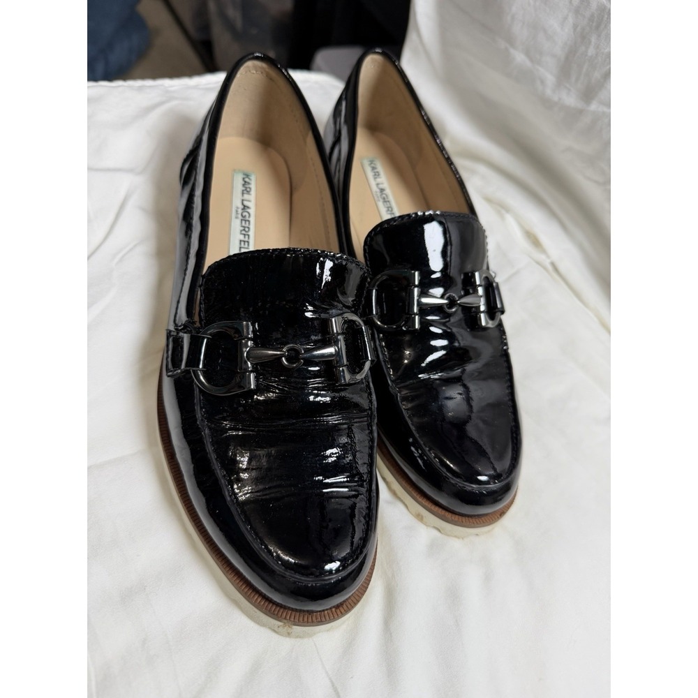 Karl Lagerfeld Loafers Black Perfection Size‎ 8.5